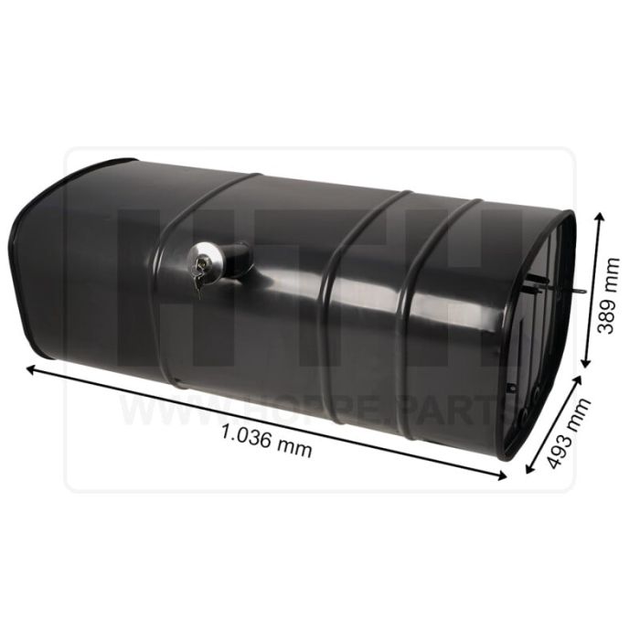 Dieseltank 168 l Stahl 1040 x 400 x 500
