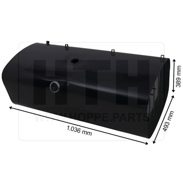 Dieseltank 168 l Stahl 1036 x 389 x 493