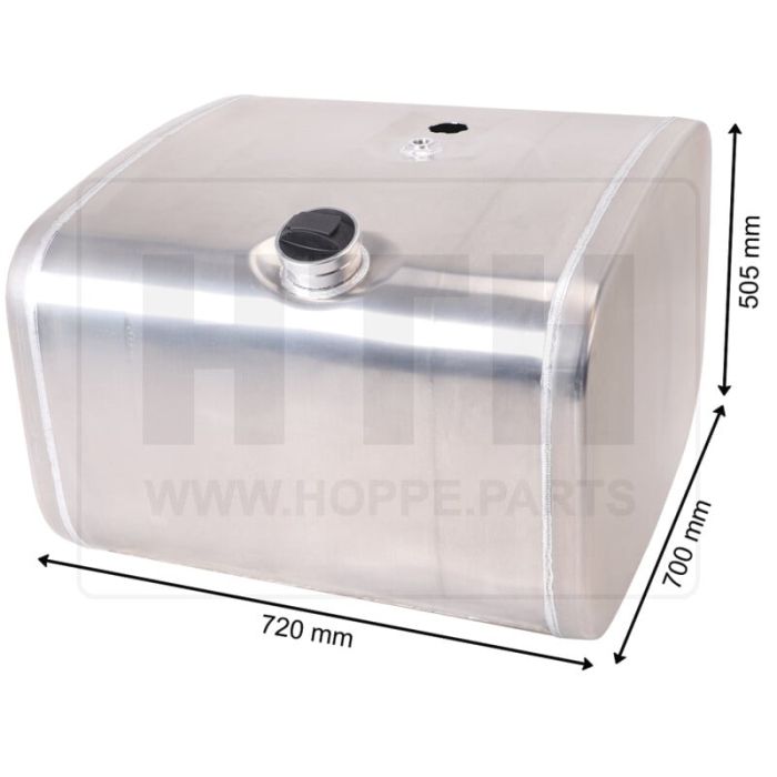 Dieseltank 200 l Alu 720 x 505 x 700