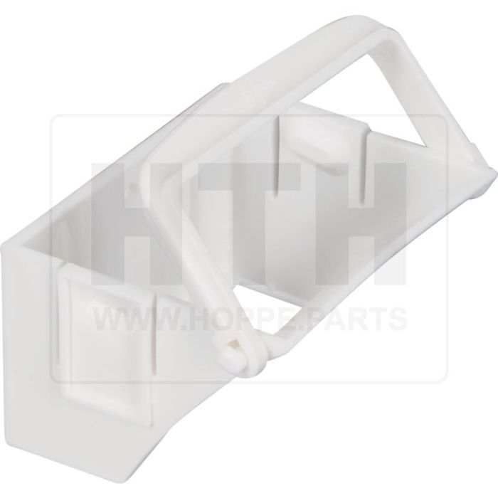 Halter f. Unterlegkeil Kunststoff weiß Halter f. Unterlegkeil Kunststoff weiß