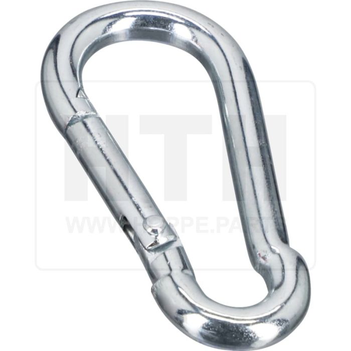 Karabinerhaken 50 mm lang - verzinkt -