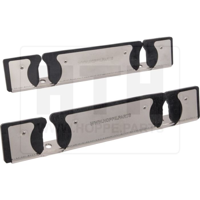 Doppelstielhalter - Edelstahl -