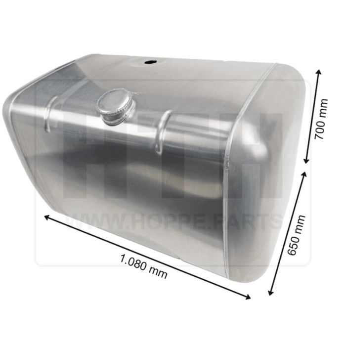 Dieseltank 410 l Alu 1080 x 700 x 650