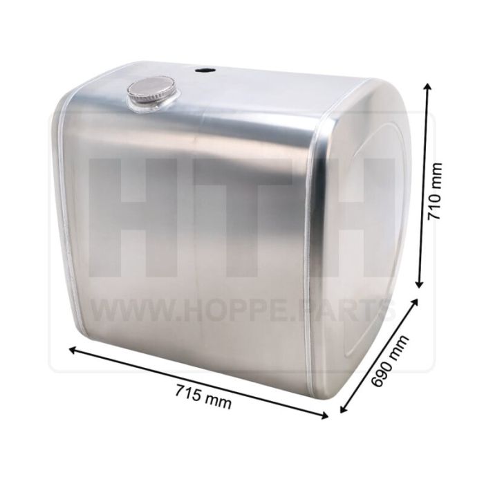 Dieseltank 285 l Alu 715 x 710 x 690