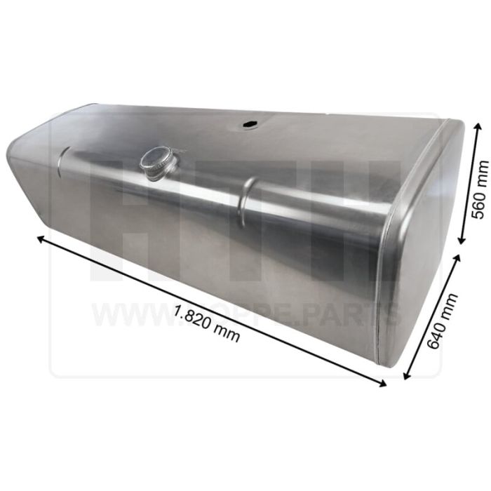 Dieseltank 580 l Alu 1820 x 560 x 640