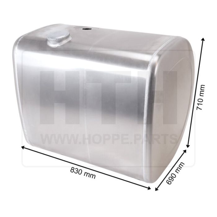 Dieseltank 330 l Alu 830 x 710 x 690