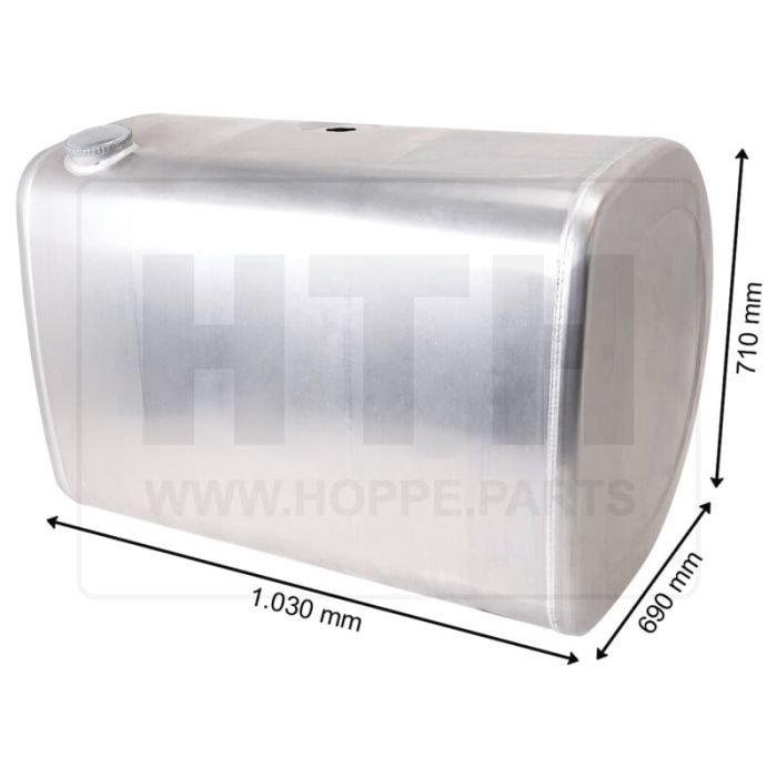 Dieseltank 400 l Alu 1030 x 710 x 690