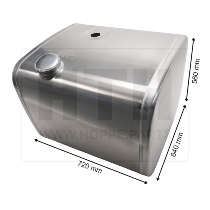 Dieseltank 230 l Alu 720 x 560 x 640