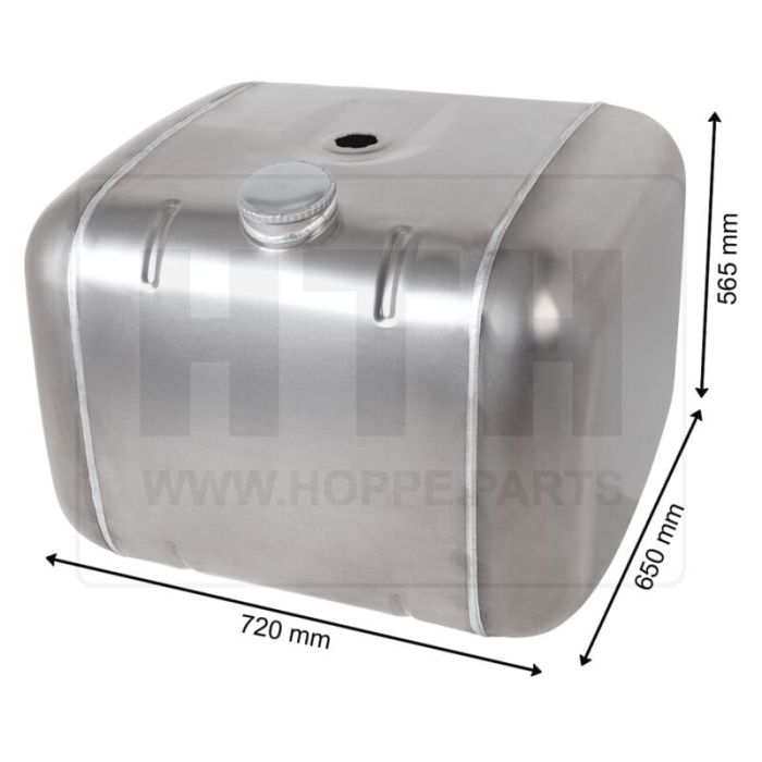 Dieseltank 260 l Alu 720 x 565 x 650