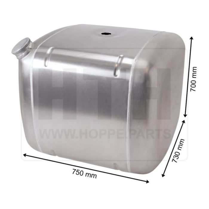 Dieseltank 320 l Alu 750 x 700 x 730