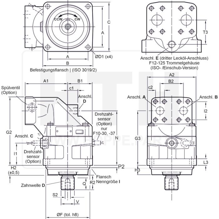 Axialkolbenmotor Parker  F10-090-AF-IV-D