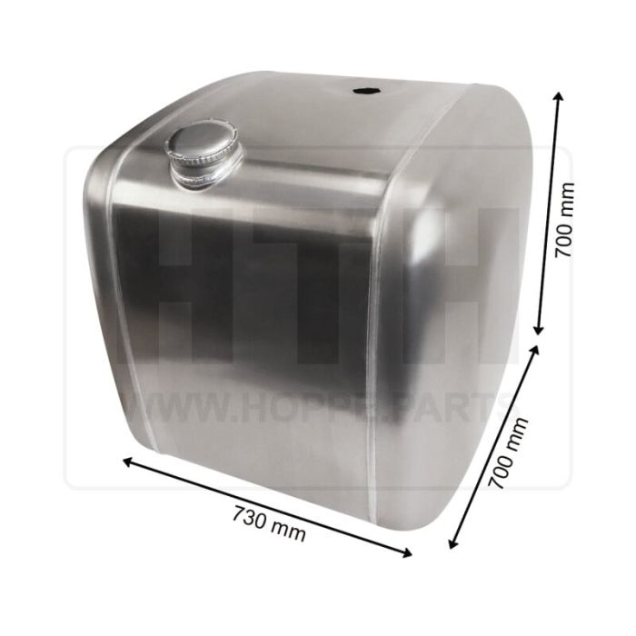 Dieseltank 300 l Alu 730 x 700 x 700
