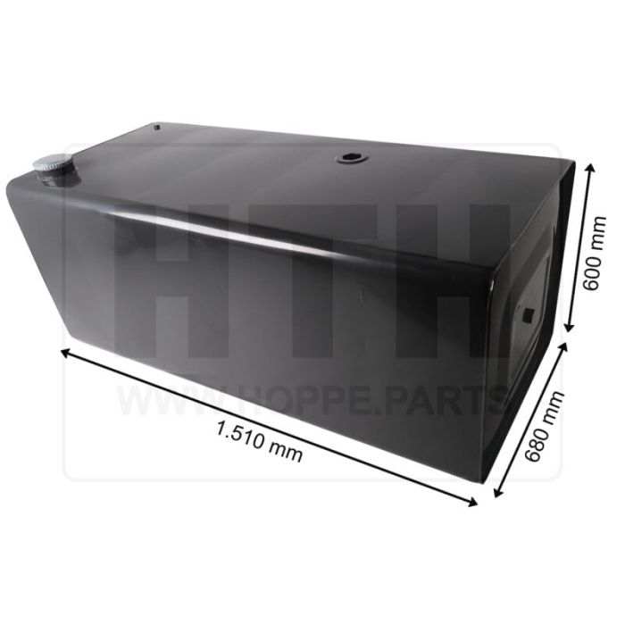 Dieseltank 600 l Stahl 1510 x 600 x 680