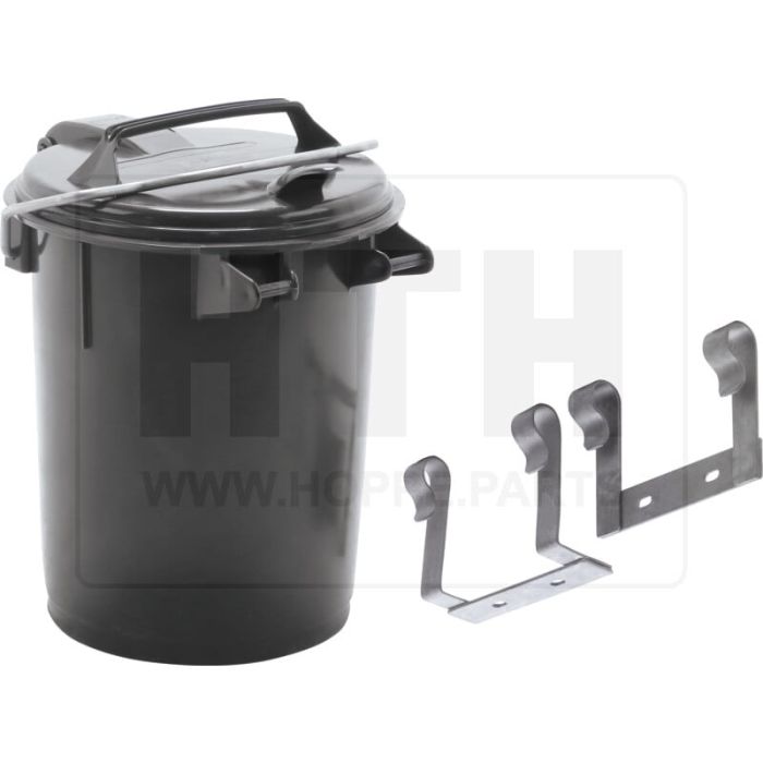 LKW-Mülleimer 35 Liter mit Flachhalter