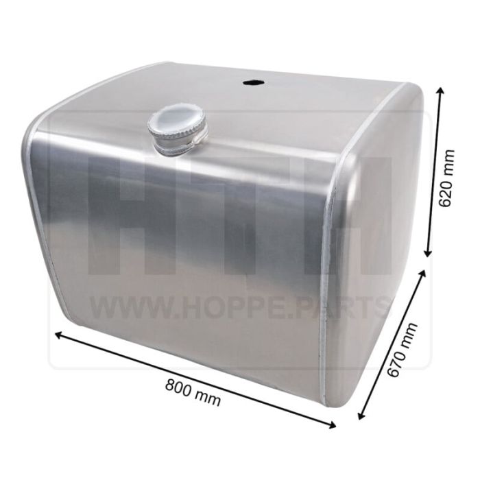 Dieseltank 300 l Alu 800 x 620 x 670