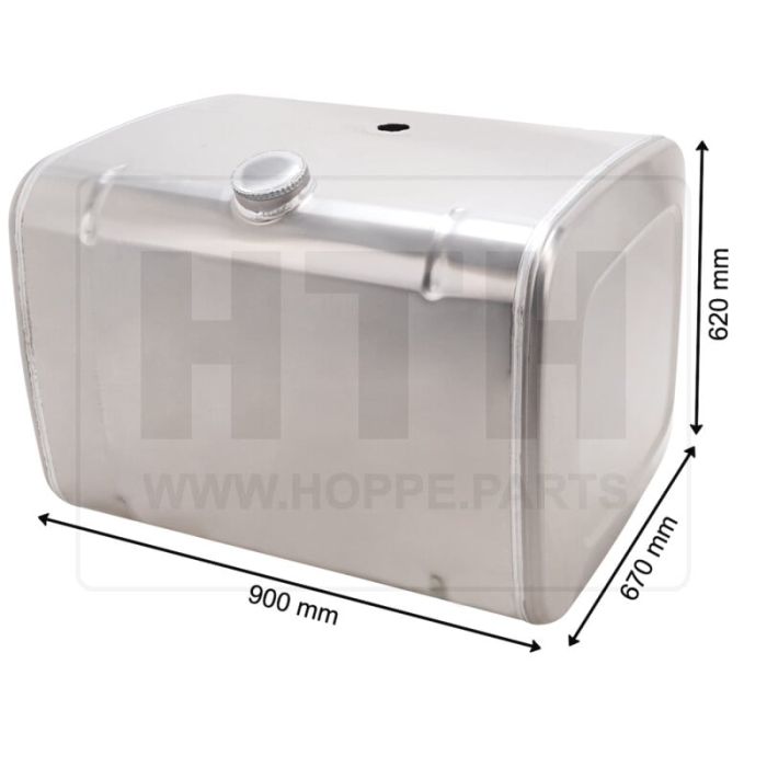 Dieseltank 350 l Alu 900 x 620 x 670