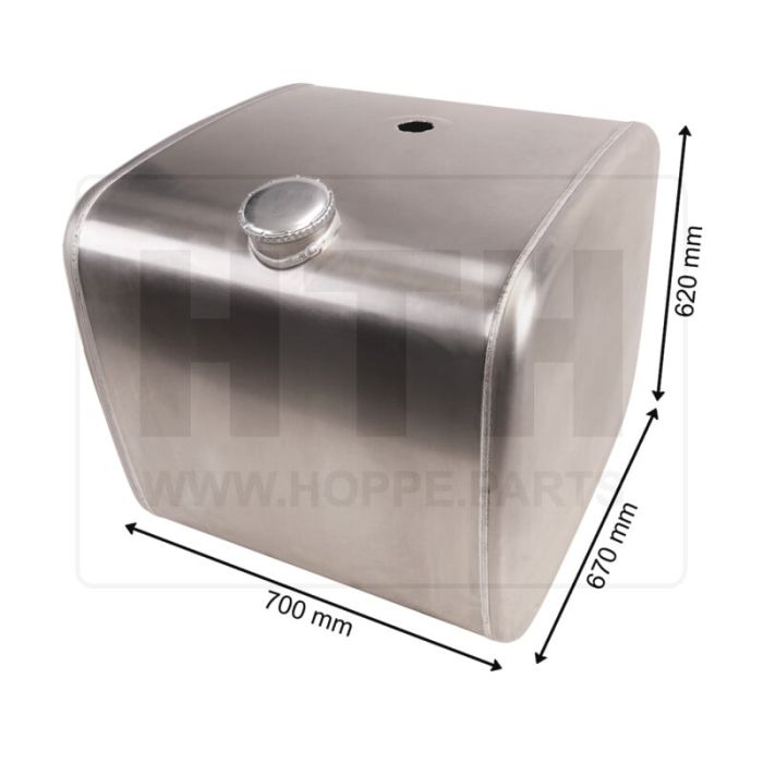 Dieseltank 250 l Alu 700 x 620 x 670