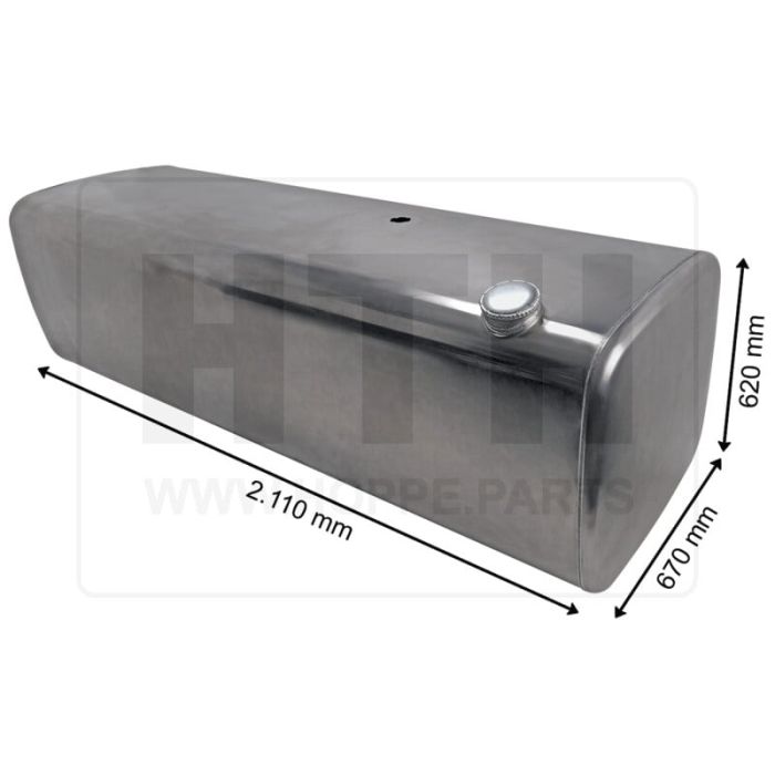 Dieseltank 805 l Alu 2110 x 620 x 670