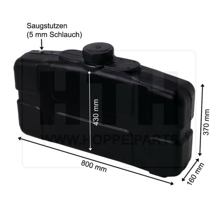 Standheizungstank 47 l KST 800x430x160