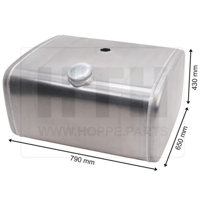 Dieseltank 200 l Alu 790 x 430 x 650