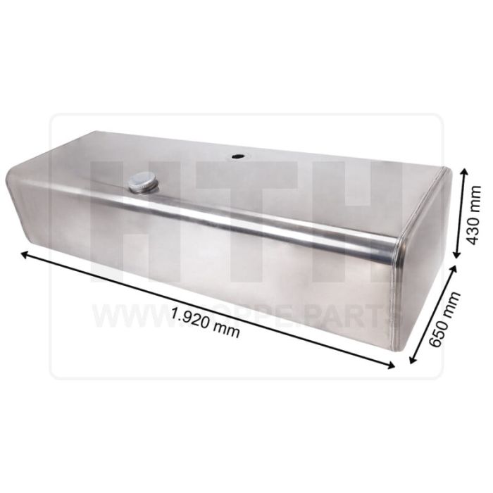 Dieseltank 500 l Alu 1920 x 430 x 650