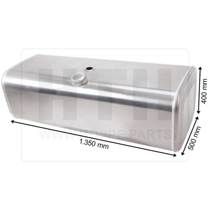 Dieseltank 250 l Alu 1350 x 400 x 500