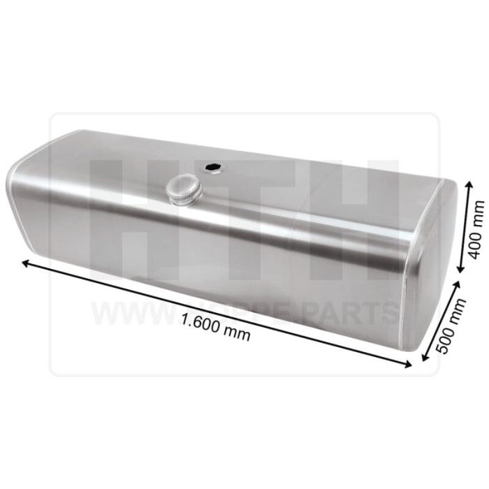 Dieseltank 300 l Alu 1600 x 400 x 500