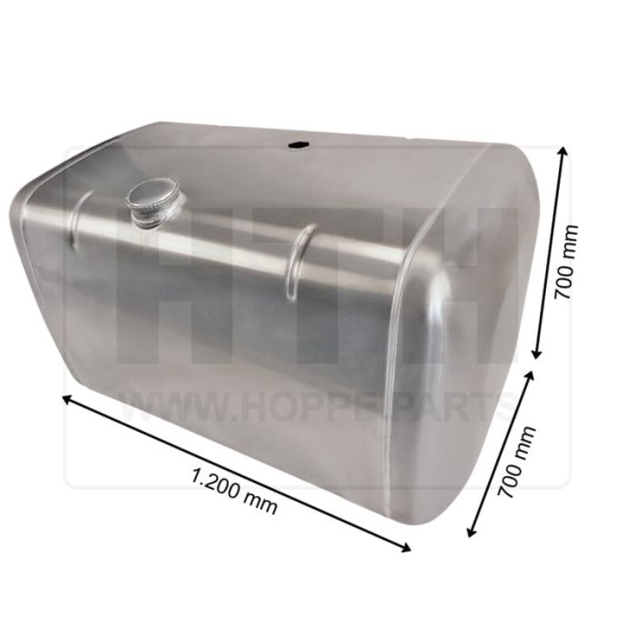 Dieseltank 500 l Alu 1200 x 700 x 700