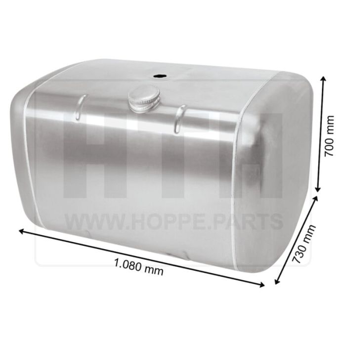 Dieseltank 480 l Alu 1080 x 700 x 730