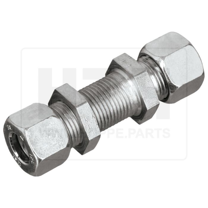 Schottstutzen 12L mit ÜM, mit S-Ring