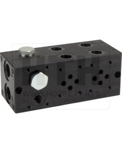 fuss/patroneplatte 2-fach NG06 Stahl