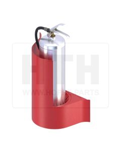 Wandhalter für Feuerlöscher WAVE rot