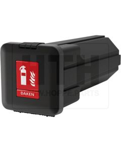 Feuerlöscherk rot/schwarz 309x324x750mm