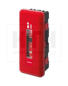 Feuerlöscherk rot/schwarz 335x715x240mm