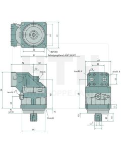 Axialkolbenmotor Parker F12-080-MF-IV-K