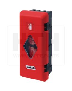 Feuerlöscherk rot/schwarz 310x675x250mm