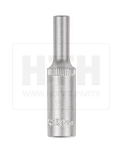 1/4'' Sechskant-Stecknuss, lang, 4mm