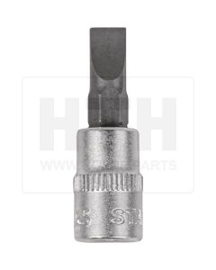 1/4'' Bit-Stecknuss Schlitz, 6,5mm