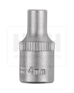 1/4'' Sechskant-Stecknuss, 4mm