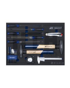1/1 Einlagen Hammer, Feilen u.Zub.26tlg.