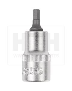 1/2'' Bit-Stecknuss 6-kant, kurz, 5mm