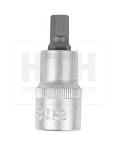 1/2'' Bit-Stecknuss 6-kant, kurz, 8mm
