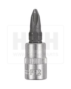 1/4'' Bit-Stecknuss, PH2