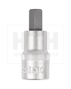 1/2'' Bit-Stecknuss 6-kant, kurz, 10mm