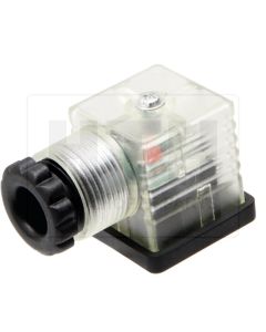 Stecker H 3-polig mit LED 12V-24V DC