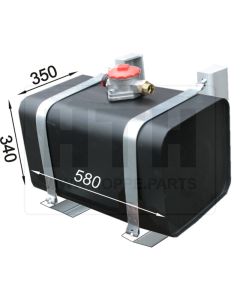 Hydrauliktank 65 l ST 580x340x350 RF