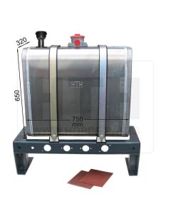 Hydrauliktank 130 l AL 750x650x350 RF