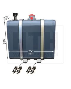 Hydrauliktank 130 l ST 750x650x350 RF
