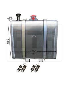 Hydrauliktank 130 l AL 750x650x350