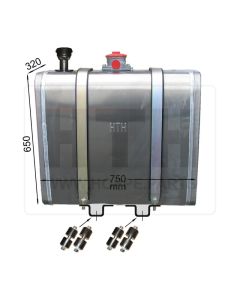 Hydrauliktank 130 l AL 750x650x350